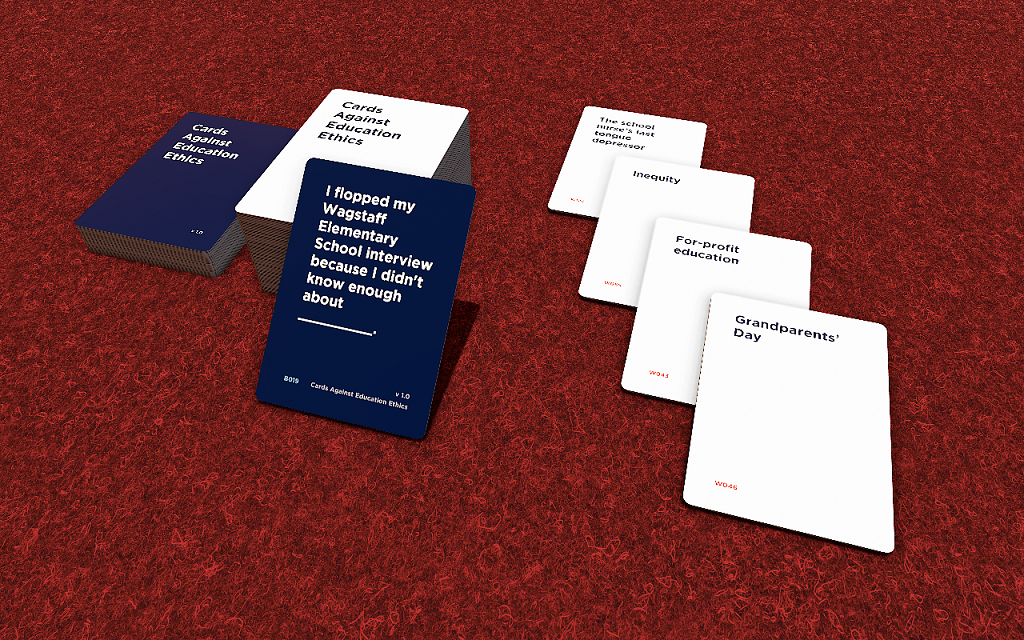 Cards Against Education Ethics Layout