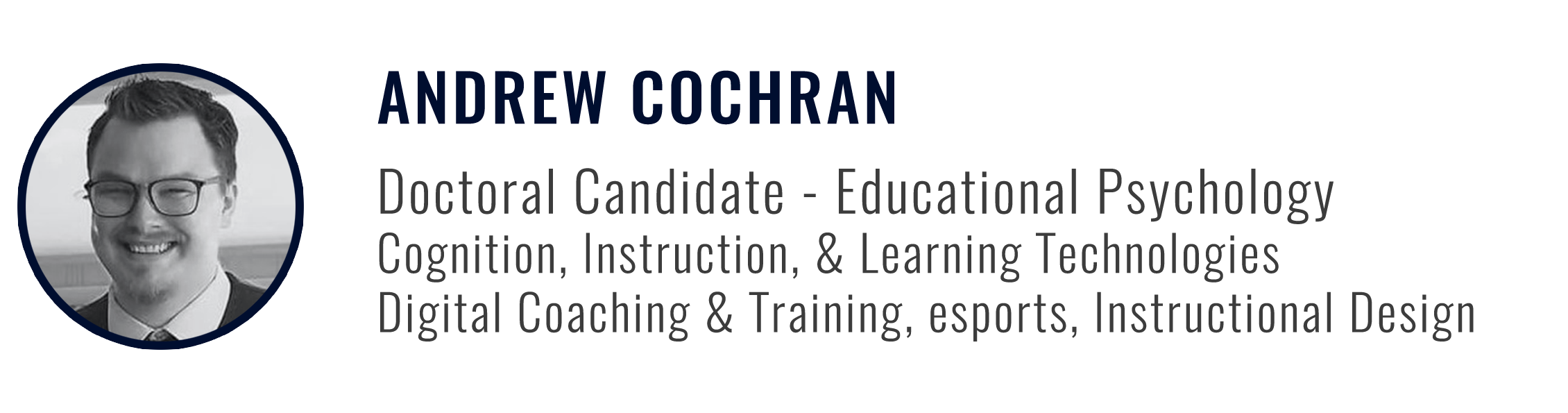 Andrew Cochran, Doctoral Candidate