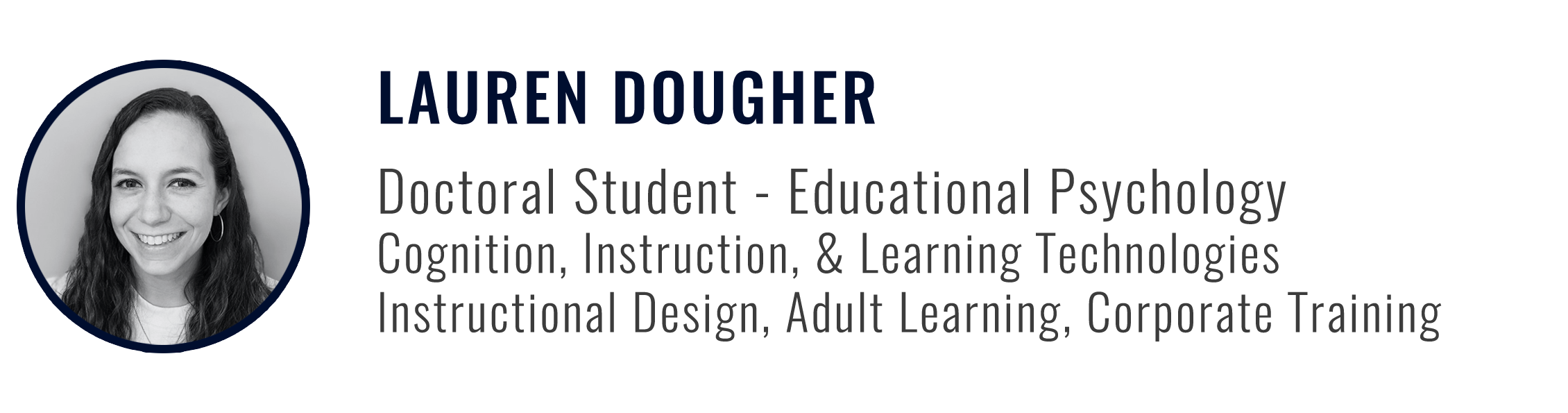 Lauren Dougher - Graduate Student